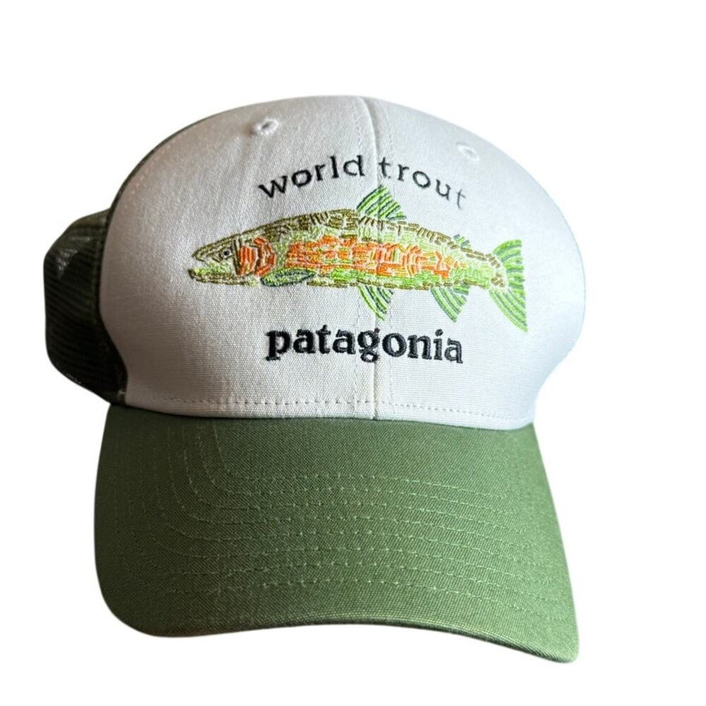 Patagonia World Trout Green Trucker Hat